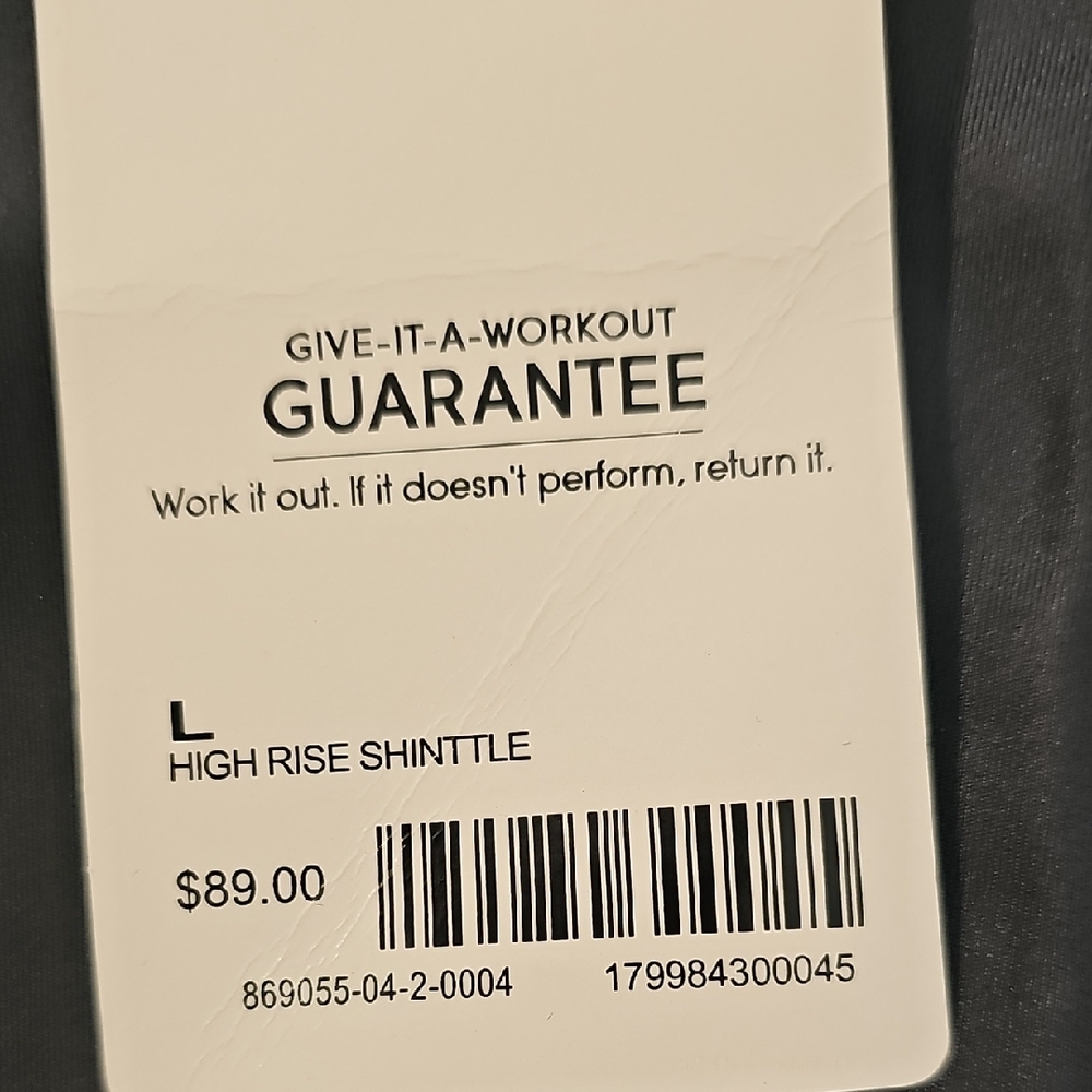 Athleta High-Rise Shine Chaturanga Legging Gray Size Large NWT - Picture 7 of 8